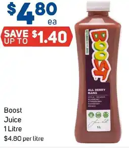 Foodland BOOST Juice offer