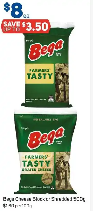 Foodland Bega Cheese Block or Shredded offer