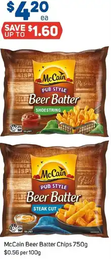 Foodland McCain Beer Batter Chips offer