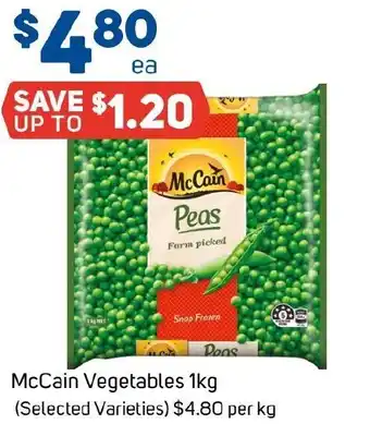 Foodland McCain Vegetables offer