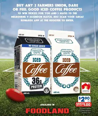 Foodland Farmers Union Iced Coffee offer