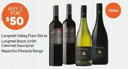 Foodland Langmeil Valley Floor Shiraz, Langmeil Black Smith, Cabernet Sauvignon, Nepenthe Pinnacle Range offer