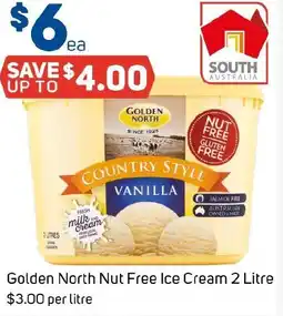 Foodland Golden North Nut Free Ice Cream offer