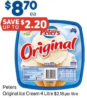 Foodland Peters Original Ice Cream offer