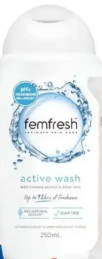 Foodland Femfresh Deodorising Wash offer