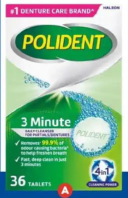 Foodland Polident Denture Cleanser Tablets offer