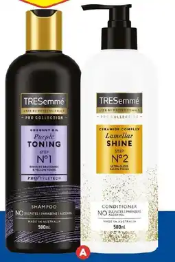 Foodland TRESemmé Shampoo or Conditioner offer