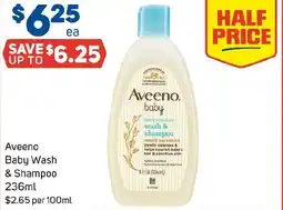 Foodland Aveeno baby wash & shampoo offer