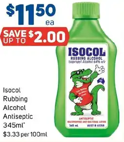 Foodland ISOCOL RUBBING ALCOHOL Isopropyl Alcohol 64% v/v offer