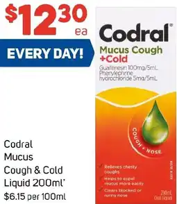 Foodland Codral Mucus Cough & Cold Liquid offer