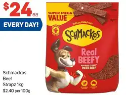 Foodland Schmackos Beef Strapz offer