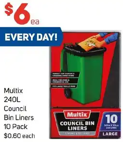 Foodland Multix COUNCIL BIN LINERS offer