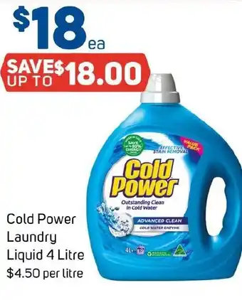 Foodland Cold Power Laundry Liquid offer