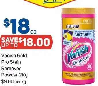 Foodland Vanish Gold Pro Stain Remover Powder offer