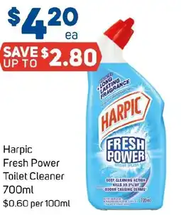 Foodland Harpic Fresh Power Toilet Cleaner offer