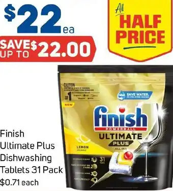 Foodland Finish Ultimate Plus Dishwashing offer