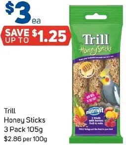 Foodland Trill Honey Sticks offer