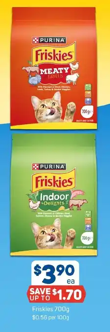 Foodland Friskies  $0.56 per 100g offer