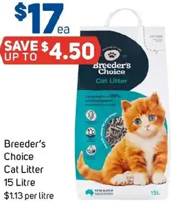 Foodland Breeder's Choice Cat Litter offer