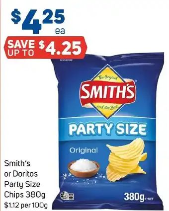 Foodland Smith's or doritos party size chips offer