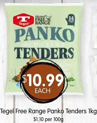 Spudshed Tegel free range panko tenders offer