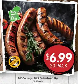 Spudshed Bbq sausages offer