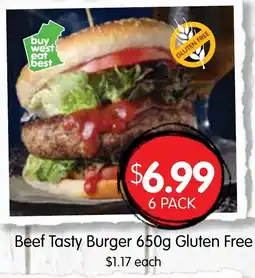 Spudshed Beef tasty burger offer