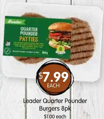 Spudshed Quarter pounder patties offer