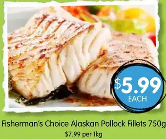 Spudshed Fisherman's Choice Alaskan Pollock Fillets offer