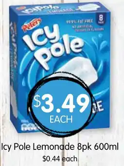 Spudshed Icy Pole Lemonade offer