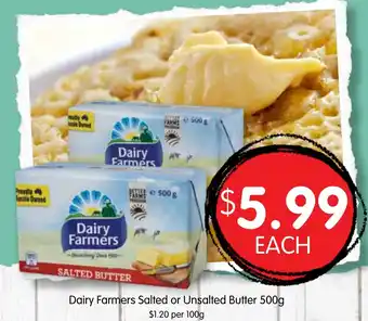 Spudshed Dairy farmers salted or unsalted butter offer