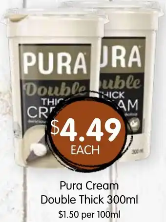 Spudshed Pura Cream Double Thick offer