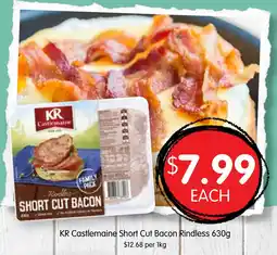 Spudshed Kr castlemaine short cut bacon rindless offer