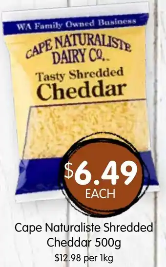 Spudshed Cape naturaliste shredded cheddar offer