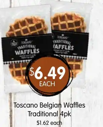 Spudshed Toscano Belgian Waffles Traditional offer