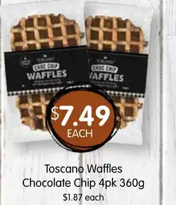 Spudshed Toscano Waffles Chocolate Chip offer