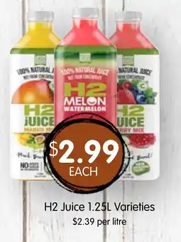 Spudshed H2 Juice offer