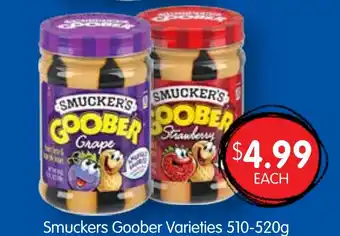 Spudshed Smuckers Goober Varieties offer