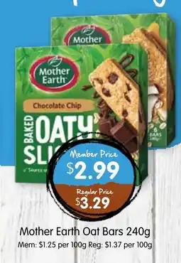 Spudshed Mother Earth Oat Bars offer