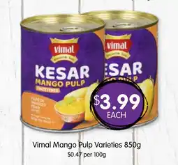 Spudshed Vimal Mango Pulp Varieties offer