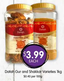 Datah Gur and Shakkar Varieties