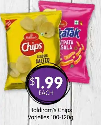 Spudshed Haldiram's Chips Varieties offer