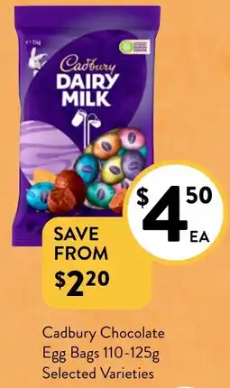 Foodworks Cadbury Chocolate Egg Bags offer