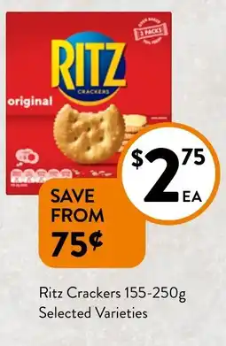 Foodworks Ritz Crackers  Selected Varieties offer