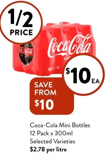 Foodworks Coca-Cola Mini Bottlesxl offer