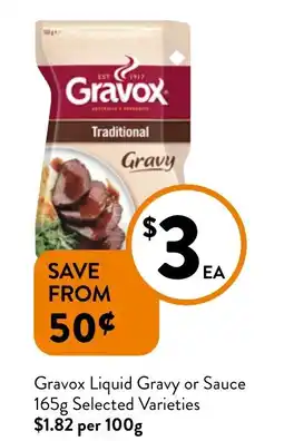 Foodworks Gravox Liquid Gravy or Sauce offer