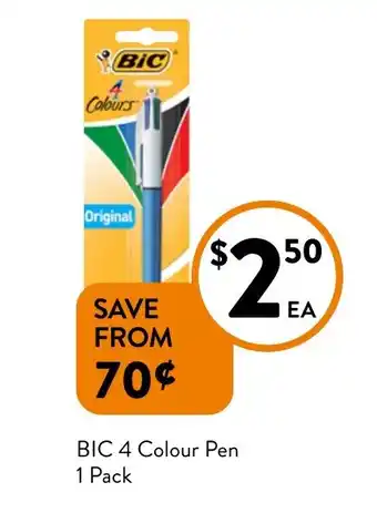 Foodworks BIC 4 Colour Pen offer