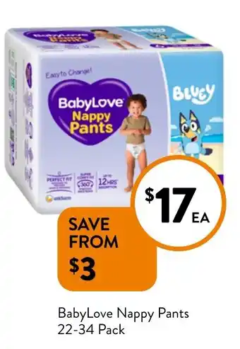 Foodworks BabyLove Nappy Pants offer