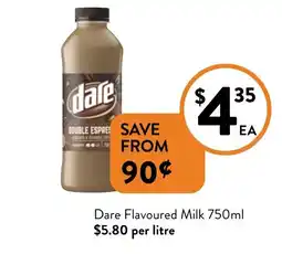 Foodworks Dare Flavoured Milk offer