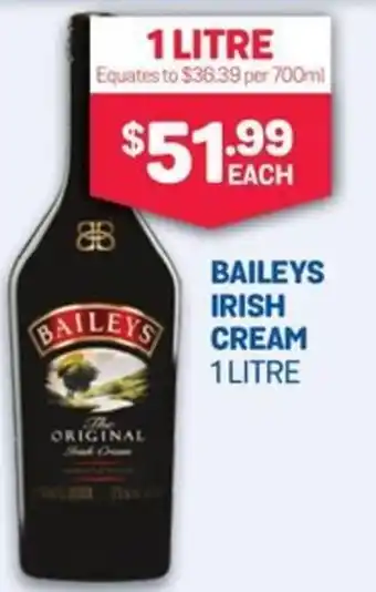 Bottlemart BAILEYS IRISH CREAM offer